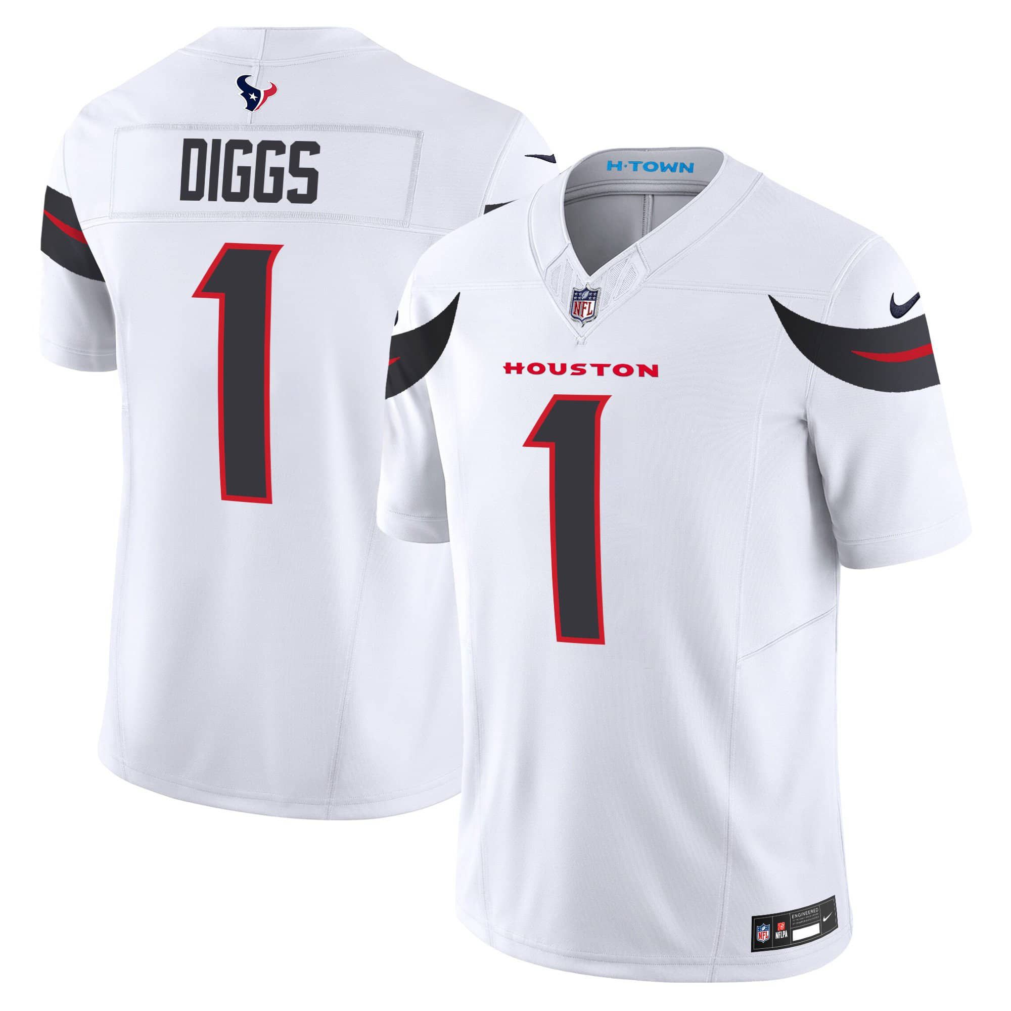 Men Houston Texans #1 Diggs White 2024 Nike Vapor Limited NFL Jersey->indianapolis colts->NFL Jersey